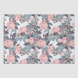 Roze rozenontwerp tissuepapier