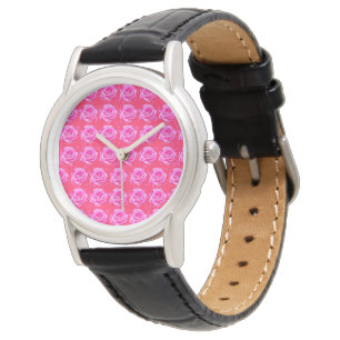 Roze rozenpassie, horloge