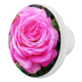 Roze rozenpassie, keramische knop (Rechts)