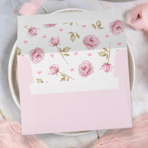 Roze rozenpatroon