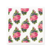 Roze rozenpatroon Mooie vintage