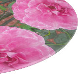 Roze Rozenpatroon Snijplank (Hoek)