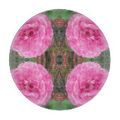 Roze Rozenpatroon Snijplank (Voorkant)
