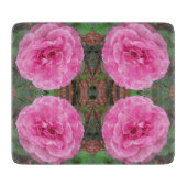 Roze rozenpatroon snijplank (Voorkant)