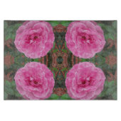 Roze Rozenpatroon Snijplank (Voorkant)