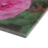 Roze rozenpatroon snijplank (Hoek)