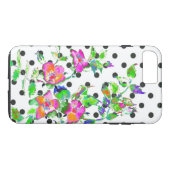  roze rozenpolka-stippen Case-Mate iPhone case (Achterkant (Horizontaal))