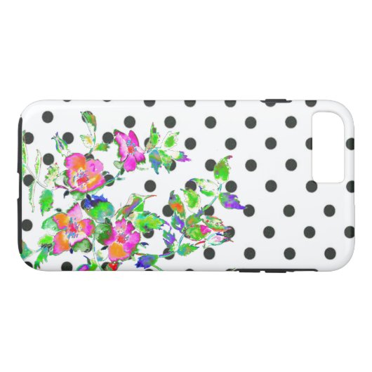 roze rozenpolka-stippen Case-Mate iPhone case (Achterkant (Horizontaal))