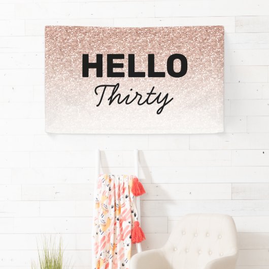 Roze rozenrood Hallo 30 jaar of ouder Spandoek (Insitu)