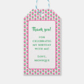 Roze Rozenrood Label Cadeaulabel (Voorkant)