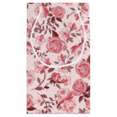 Roze Rozenrozenzakken Klein Cadeauzakje (Achterkant)