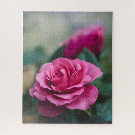 Roze Rozenschaakpuzzel met Rozen Legpuzzel (Verticaal)