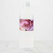 Roze rozenstolling waterfles etiket (Voorkant)
