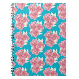 Roze rozentekening notitieboek