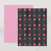 Roze Rozentuin Notitiekaartje (Voorkant / Achterkant)
