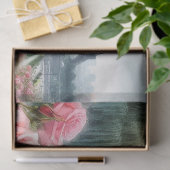 Roze Rozentuin Parijs Botanisch Weefsel Papier (Geschenk)
