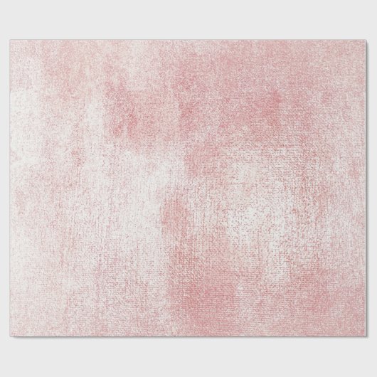 Roze Rozenverf Blush Wit Glanzend Glas Waterverf Cadeaupapier (Vlak)