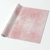 Roze Rozenverf Blush Wit Glanzend Glas Waterverf Cadeaupapier (Uitgerold)
