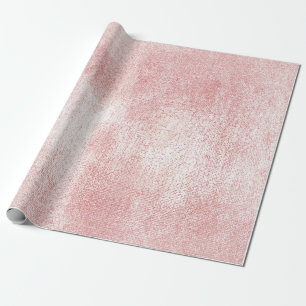 Roze Rozenverf Blush Wit Glanzend Glas Waterverf Cadeaupapier