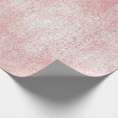 Roze Rozenverf Blush Wit Glanzend Glas Waterverf Cadeaupapier (Hoek)