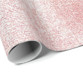 Roze Rozenverf Blush Wit Glanzend Glas Waterverf Cadeaupapier (Rol Hoek)