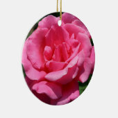 Roze rozenversiering keramisch ornament (Rechts)