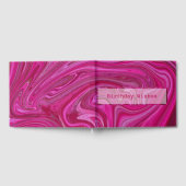 Roze rozenzwirls gastenboek (Volledig)