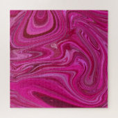 Roze rozenzwirls legpuzzel (Horizontaal)