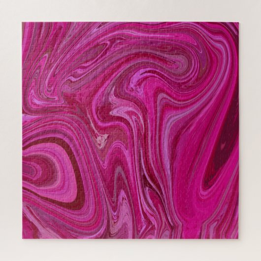 Roze rozenzwirls legpuzzel (Verticaal)