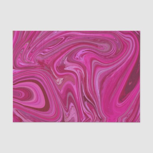 Roze rozenzwirls tissuepapier (Voorkant)