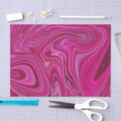 Roze rozenzwirls tissuepapier (Craft)