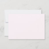 Roze RSVP-kaart met Timless Wedding RSVP Kaartje (Achterkant)