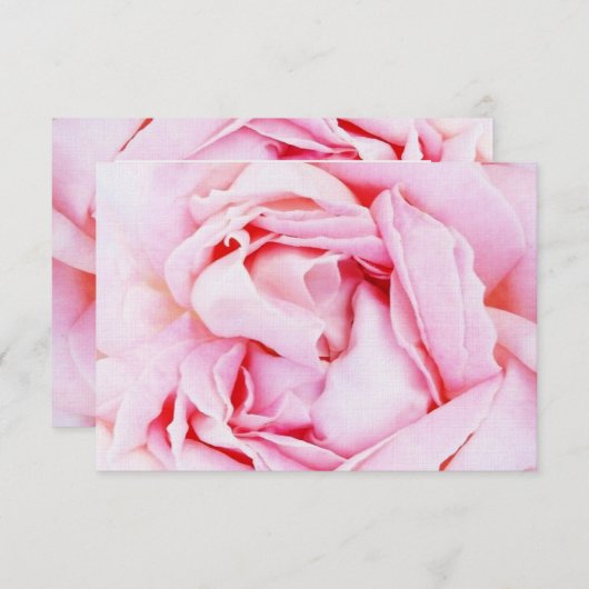 Roze Rsvp met envelop (Voorkant / Achterkant)
