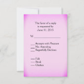 Roze RSVP met Menu (Voorkant)