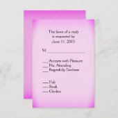 Roze RSVP met Menu (Voorkant / Achterkant)