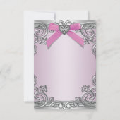 Roze RSVP voor alle doeleinden (Achterkant)