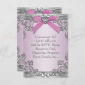 Roze RSVP voor alle doeleinden (Voorkant / Achterkant)