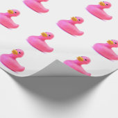 Roze Rubber Duck Cadeaupapier (Hoek)
