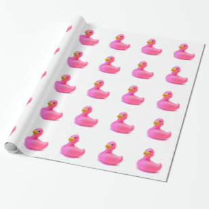 Roze Rubber Duck Cadeaupapier