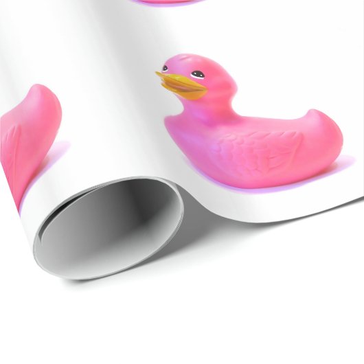Roze Rubber Duck Cadeaupapier (Rol Hoek)