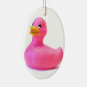 Roze Rubber Duck Keramisch Ornament (Rechts)
