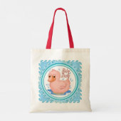Roze Rubber Duck Tote Bag (Achterkant)