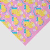 Roze Rubber Ducky Je bent de One Party Tissuepapier (Detail)