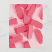 Roze rubber gumpers briefkaart (Voorkant)