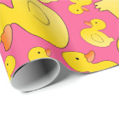 Roze rubbereenden cadeaupapier (Rol Hoek)