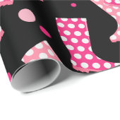 roze rubberen laarzenpatroon cadeaupapier (Rol Hoek)