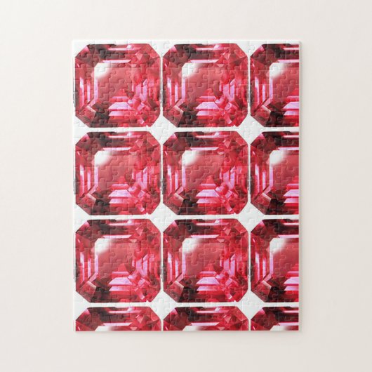 Roze Ruby edelsteen Legpuzzel (Verticaal)