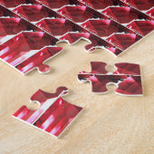 Roze Ruby edelsteen Legpuzzel (Zijkant)