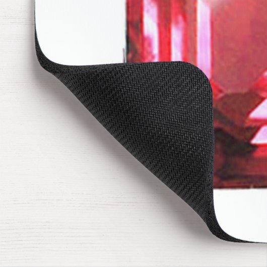 Roze Ruby edelsteen Muismat (Hoek)