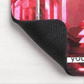 Roze Ruby edelsteen Muismat (Hoek)